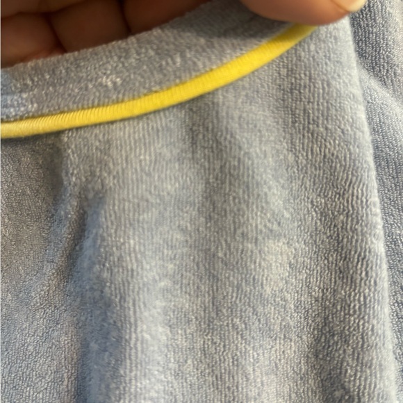 BP NORDSTROMS Blue Terry Cloth Cropped Tank Top, Scoop Neck - Picture 6 of 7